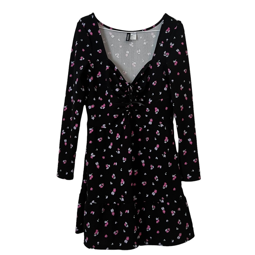 H&M, Creped Dress with Lacing